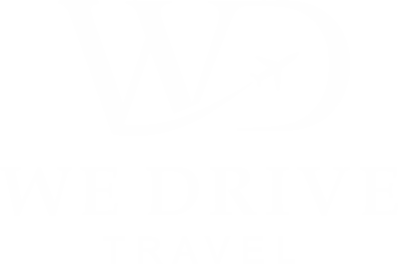 We Drive Travel Logo White